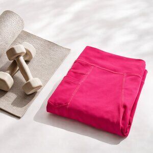 Zyia Pink Cropped Workout Leggings Ladies Size 4